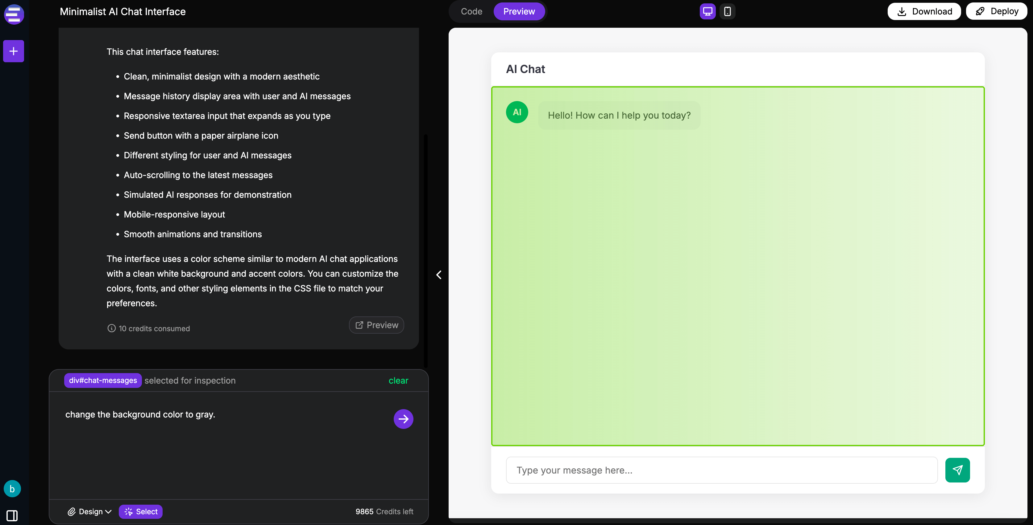 Visual HTML editor interface showing element selection and editing capabilities